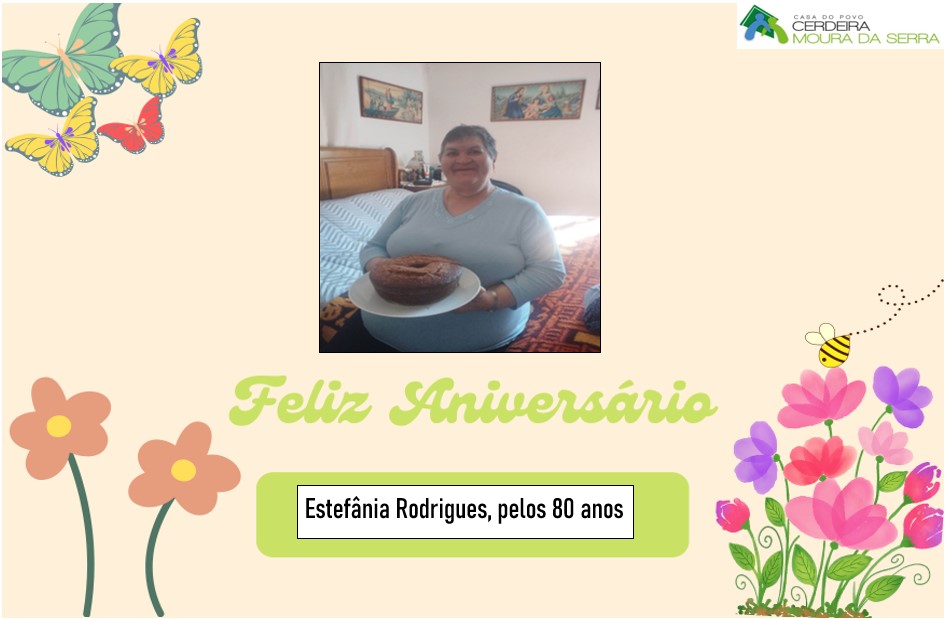 Feliz Aniversário D. Estefânia Rodrigues em 22/03/2023