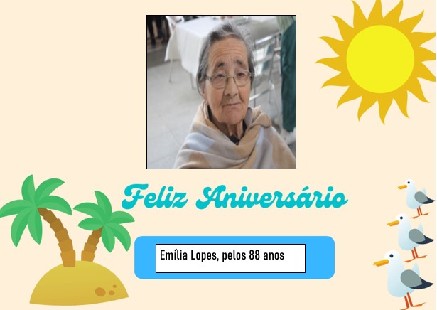 Feliz Aniversário à nossa Utente “D. Emilia Lopes” em 09/09/2023