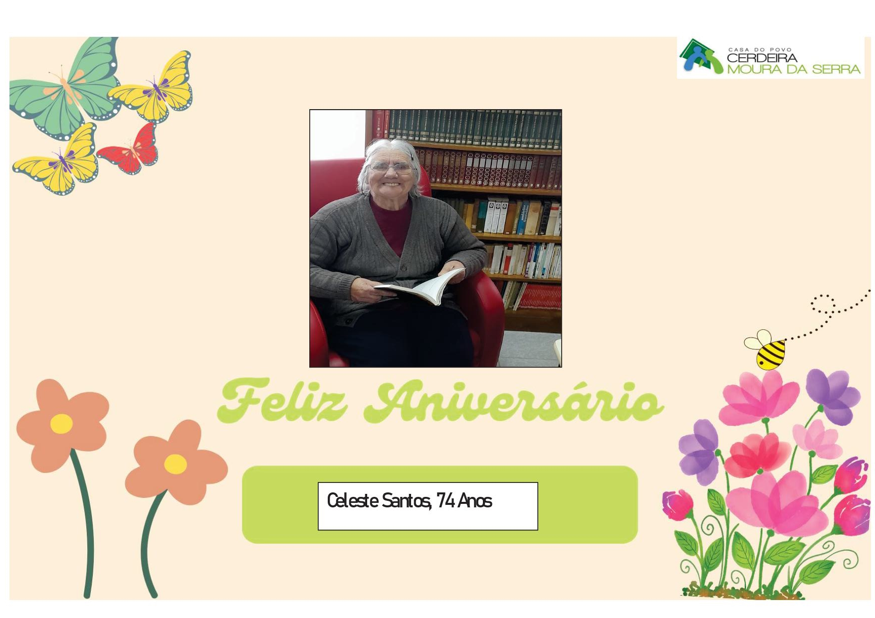 Feliz Aniversário à nossa Utente “D. Celeste Santos” em 24/04/2024