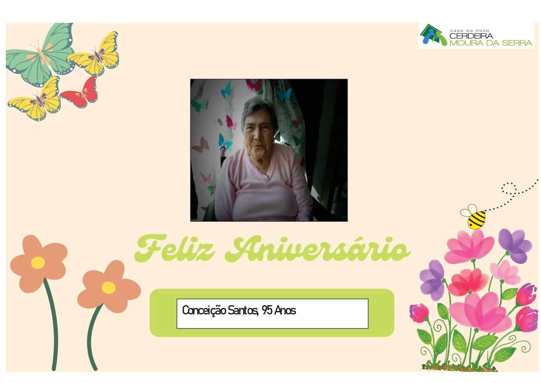Feliz Aniversário à nossa Utente “D. Conceição Santos” em 29/05/2024