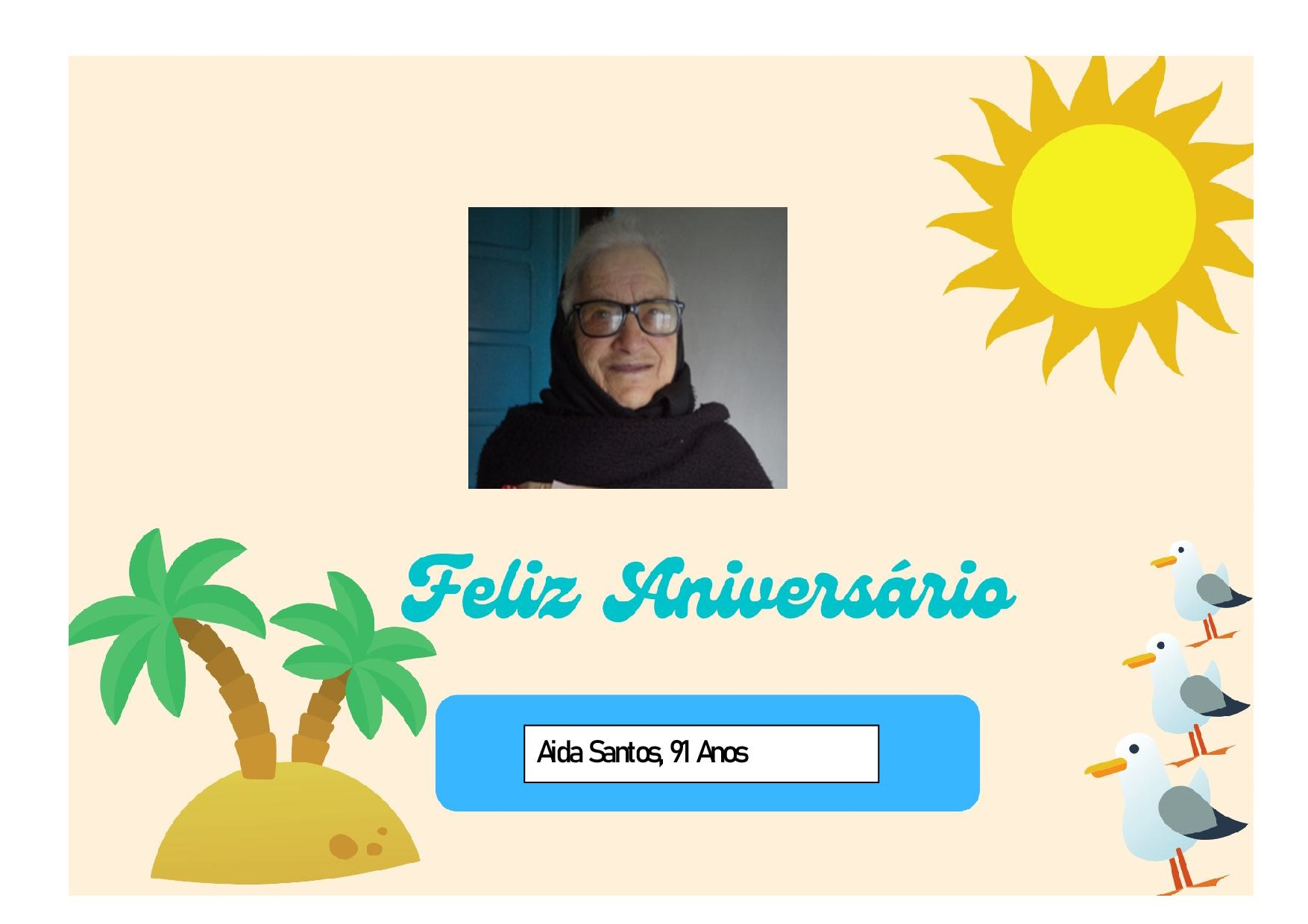 Feliz Aniversário à nossa Utente “D. Aida Santos” em 20/08/2024