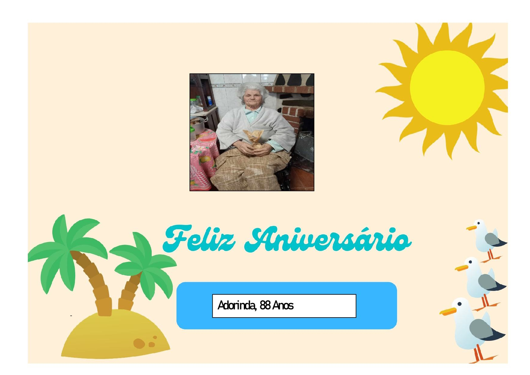 Feliz Aniversário à nossa Utente “D. Adorinda” em 08/09/2024