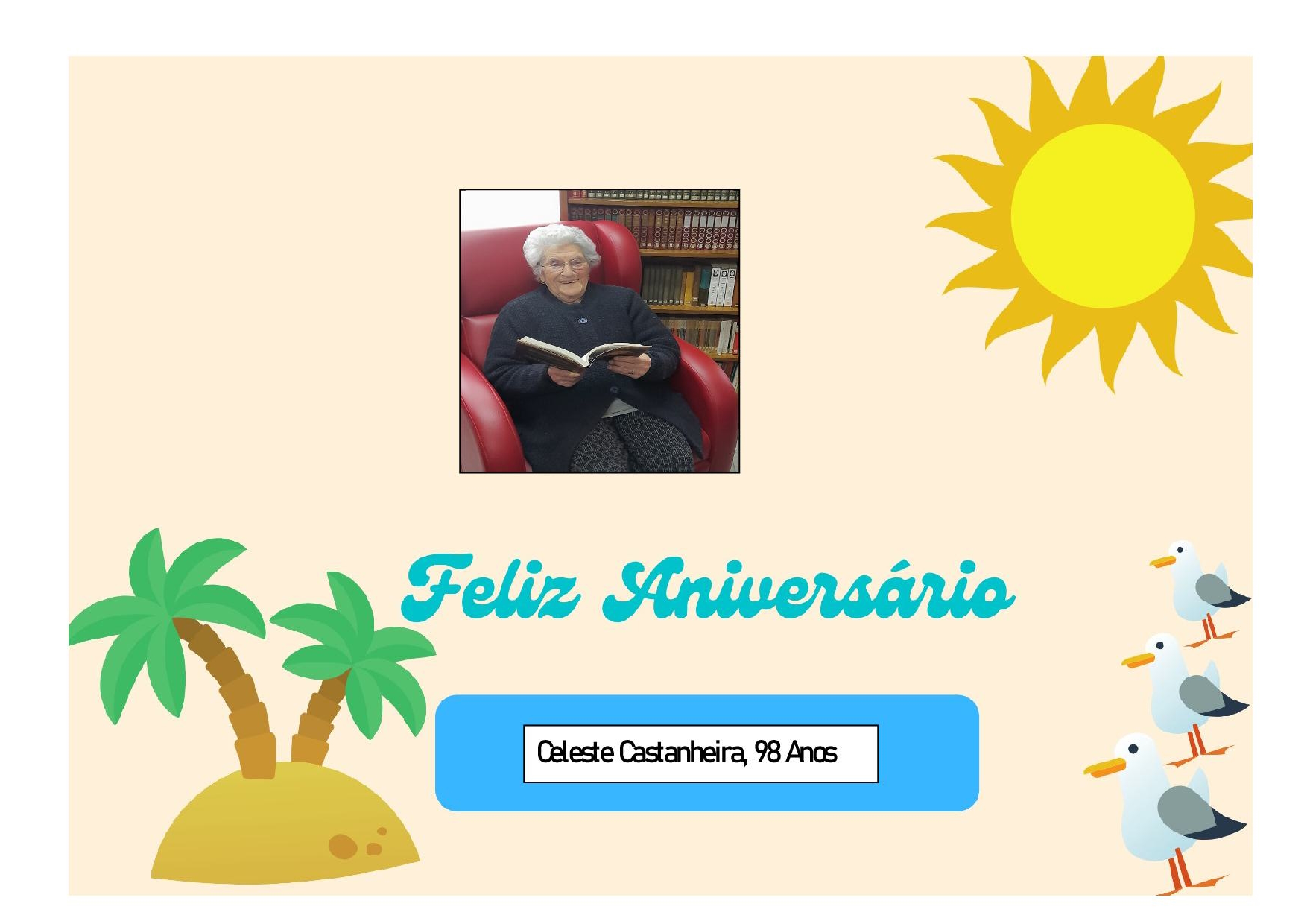 Feliz Aniversário à nossa Utente “D. Celeste Castanheira” em 22/09/2024