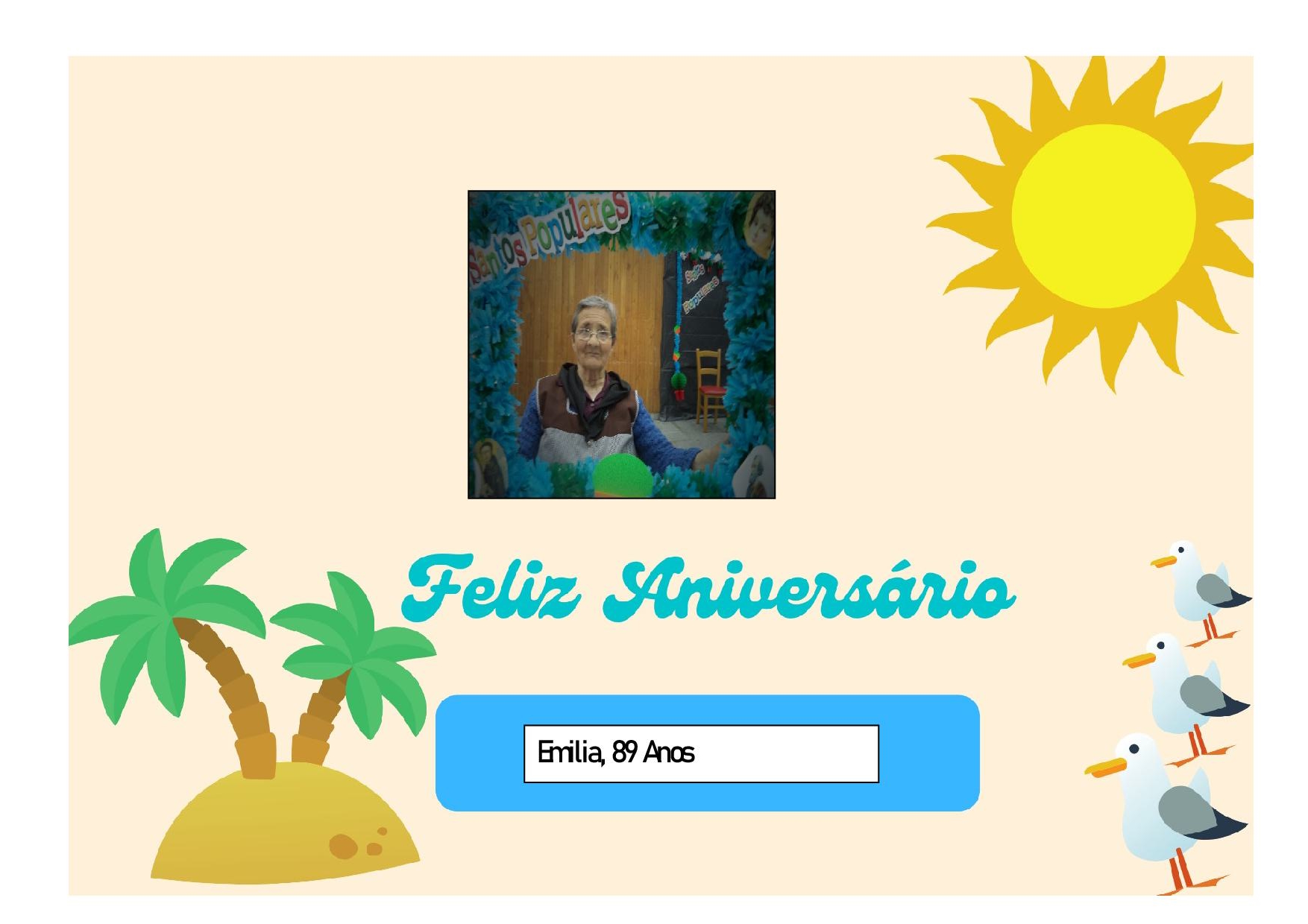 Feliz Aniversário à nossa Utente “D. Emília” em 09/09/2024