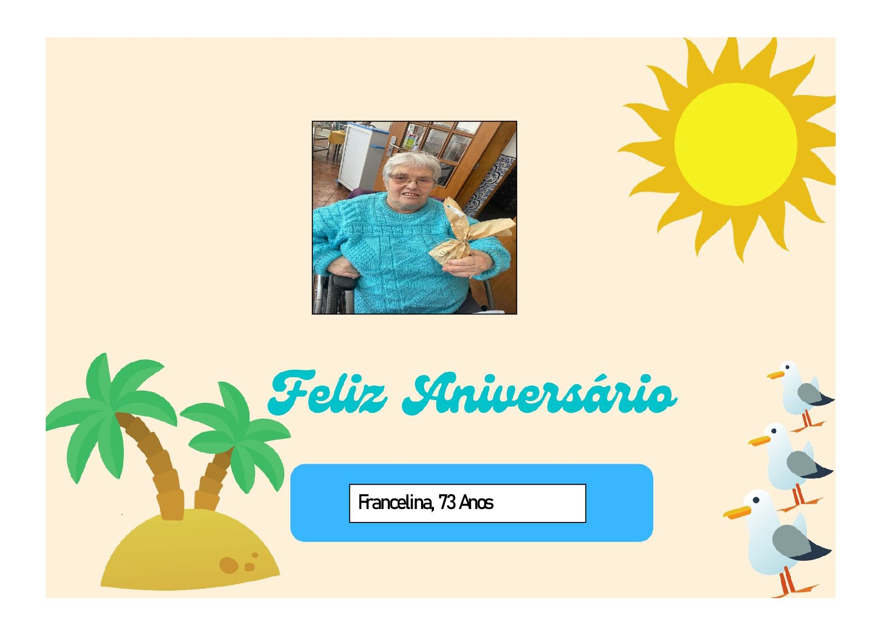 Feliz Aniversário à nossa Utente “D. Francelina” em 09/09/2024
