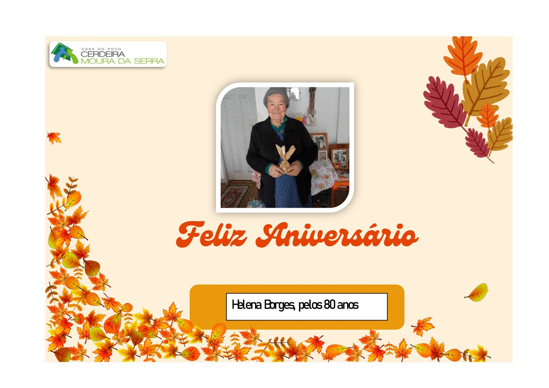Feliz Aniversário à nossa Utente “D. Helena Borges” em 12/10/2024